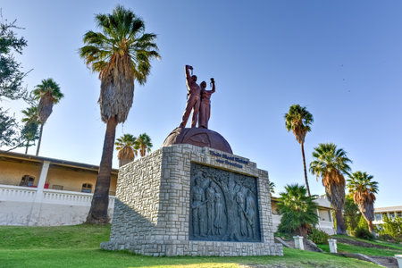 The Tintenpalast (German for "Ink Palace") is the seat of both chambers of the Namibian legislature, the National Council and the National Assembly. It is located in the Namibian capital of Windhoek.のeditorial素材