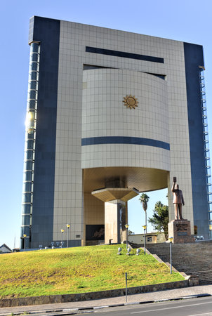 Independence Museum in Windhoek, Namibia, Africa built after independence in 1990.のeditorial素材