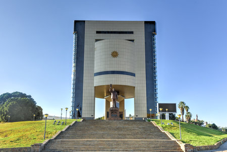 Independence Museum in Windhoek, Namibia, Africa built after independence in 1990.のeditorial素材