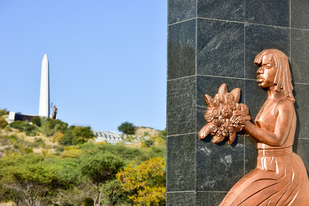 Heroes' Acre is an official war memorial of the Republic of Namibiaの写真素材