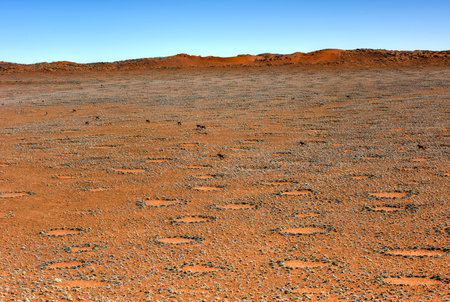 Fairy circles, located in the Namib Desert, in the Namib-Naukluft National Park of Namibia.
