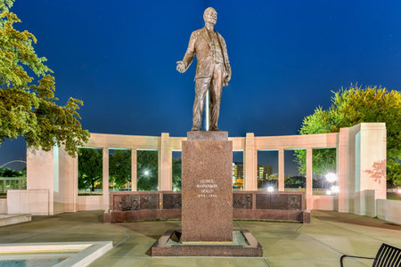 George Bannerman Dealey Monument in Dealey Plaza, Dallas, Texas.のeditorial素材