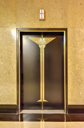 Chicago - September 7, 2015: Chicago Board of Trade Building lobby in Chicago, Illinois. The art...