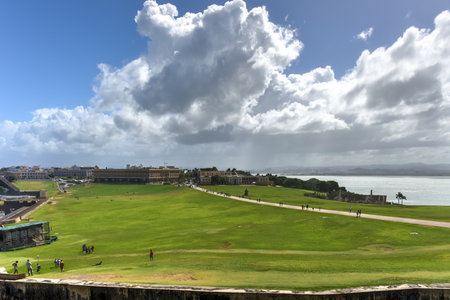 Castillo San Felipe del Morro also known as Fort San Felipe del Morro or Morro Castle. It is a 16th-century citadel located in San Juan, Puerto Rico.のeditorial素材