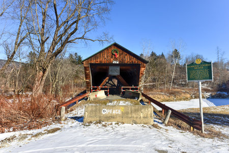 Hammond Covered Bridge in Pittsford, Vermont