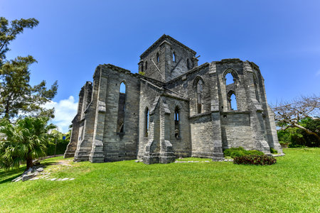 Unfinished Church. It's ruins are a protected historic monumentの写真素材