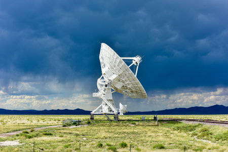 The Karl G. Jansky Very Large Array (VLA) is a radio astronomy observatory located on the Plains of San Agustin in New Mexico.のeditorial素材