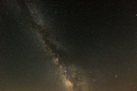 Dark Sky Park with a view of the Milky Way in Cherry Springs State Park in Pennsylvania.