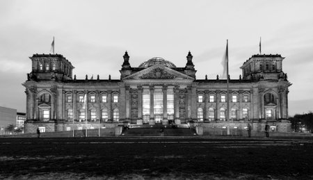 Reichstag, the seat of German government in Berlin.のeditorial素材