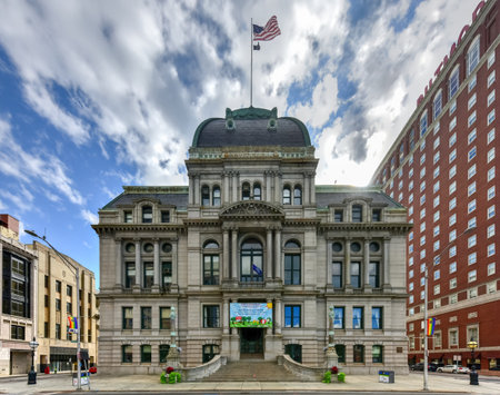 Providence City Hall is the center of the municipal government in Providence, Rhode Island and is located at the southwest end of Kennedy Plaza.のeditorial素材