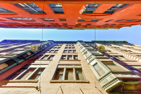 Alleyway in downtown Providence, Rhode Island.