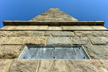 The Groton Monument, also called the Fort Griswold Monument, is a granite monument in Groton, Connecticut dedicated to the defenders who fell during the Battle of Groton Heights on September 6, 1781.のeditorial素材