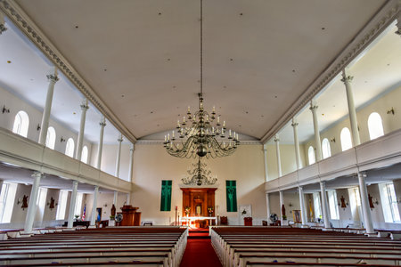 St. Stephen's Church, formerly the New North Church, is a Roman Catholic church located at 401 Hanover Street in the North End of Boston, Massachusetts.のeditorial素材