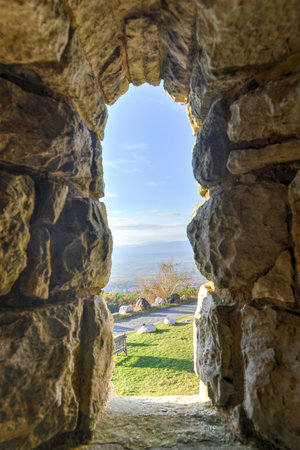 Nature in autumn in Mohonk Preserve in New Paltz, New York.の写真素材