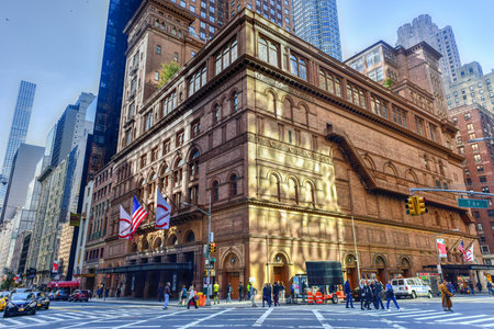 Carnegie Hall in Manhattan, New York City, USA. Carnegie Hall is a concert venue in Midtown...