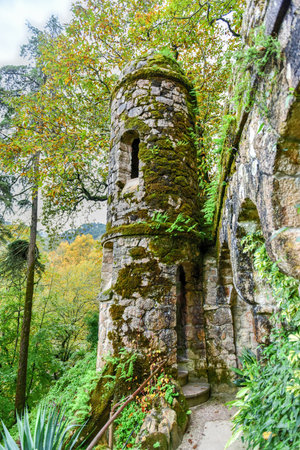 Palace Quinta da Regaleira is an estate located near the historic center of Sintra, Portugalのeditorial素材