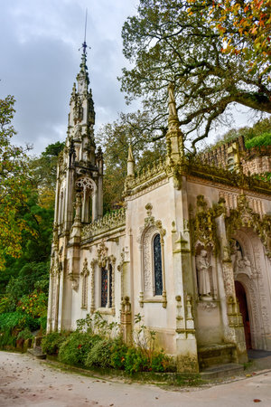 Palace Quinta da Regaleira is an estate located near the historic center of Sintra, Portugal. It is classified as a World Heritage Site by UNESCO within the "Cultural Landscape of Sintra".の写真素材