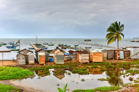 Fishing boats in the northern town of Puerto Esperanza, Cuba.