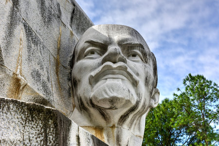 Memorial Monument in Lenin Park, Havana Cuba.