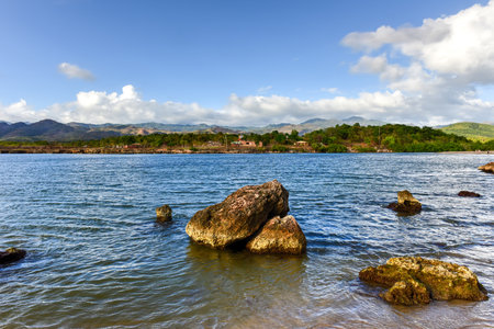 La Boca resort area in the in the Sanctus Spiritus Region of Cuba.の写真素材