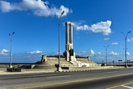 Monument to the victims of the USS Maine in Havana, Cuba.の写真素材
