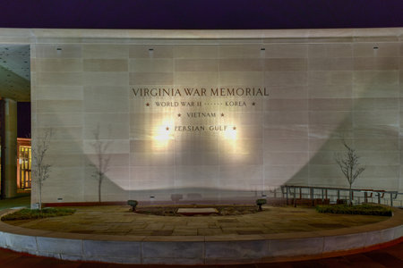 The Virginia War Memorial built in 1955, was originally designed as a World War II and Korean War Memorial for Virginians who had made the ultimate sacrifice in battle.のeditorial素材
