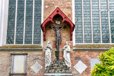 Church of Our Lady in Bruges, Belgiumの写真素材