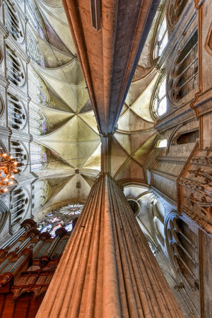 Bourges Cathedral, Roman Catholic church located in Bourges, France.のeditorial素材