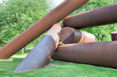Mountainville, New York - September 14, 2014: Storm King Art Center, where is a collection of more...