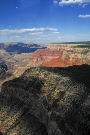 Grand Canyon National Park from the air.の写真素材