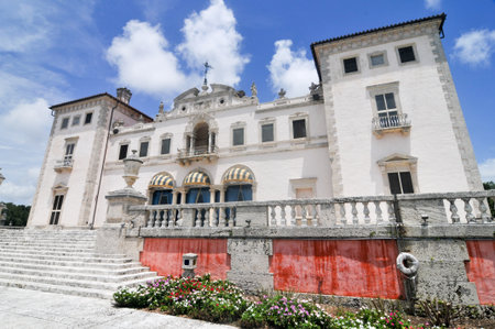Villa Vizcaya Museum and Gardens Brickell Miami completed circa 1923のeditorial素材