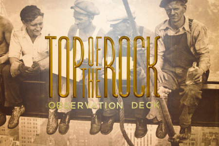 New York City - September 21, 2006: Top of the Rock at Rockefeller Centerのeditorial素材