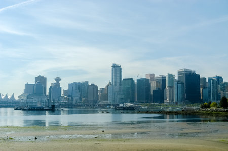 Vancouver Skyline Canada downtown West End City, Canadaのeditorial素材