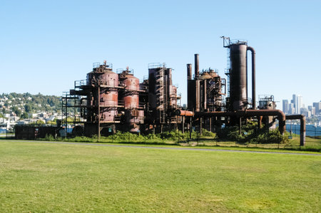 Gas Works Park in Seattle, Washington. It is a public park on the site of the former Seattle Gas...