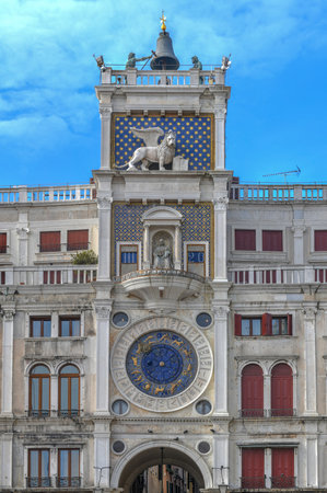 Saint Mark's Square in Venice Italy. It is the principal public square of Venice, Italy, where it is...