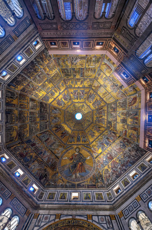 Florence, Italy - March 22, 2018: Florence Duomo. Basilica di Santa Maria del Fiore (Basilica of Saint Mary of the Flower) in Florence, Italy.のeditorial素材