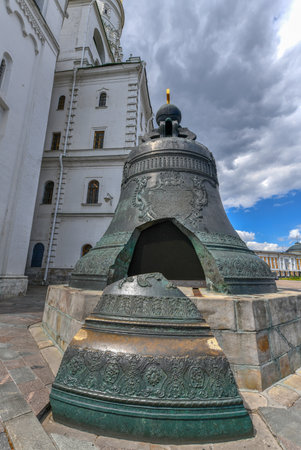 Tsar Bell is the largest in the world, Moscow Kremlin, Russiaのeditorial素材