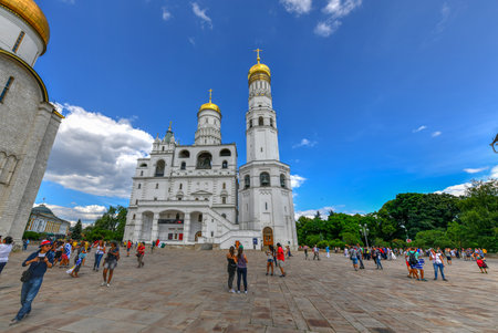 Moscow, Russia - June 27, 2018: Ivan the Great Bell Tower in Moscow Kremlin, Russiaのeditorial素材