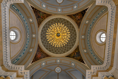 Saint Petersburg, Russia - July 3, 2018: Armenian Church of St. Catherine in the city of Saint Petersburg, Russia.のeditorial素材