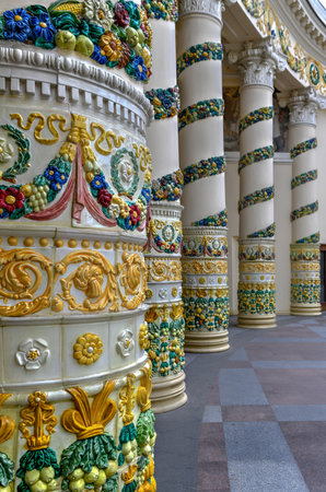 Moscow, Russia - June 24, 2018: Pavilion Republic Of Belarus on Exhibition of Achievements of National Economy (VDNH) in Moscow, Russia.の写真素材