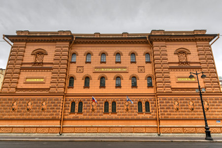 The Russian State Archive of the Russian Federation Navy located in next to the Palace Square in St. Petersburg, Russiaのeditorial素材