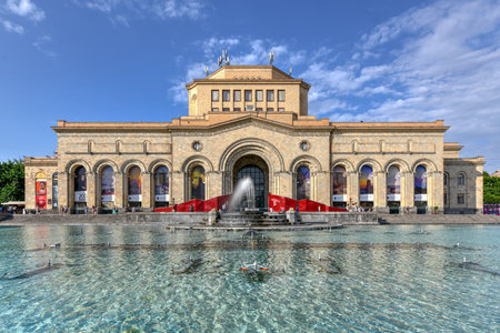 History Museum of Armenia in Republic Square, the central town square in Yerevan, the capital of Armenia.のeditorial素材