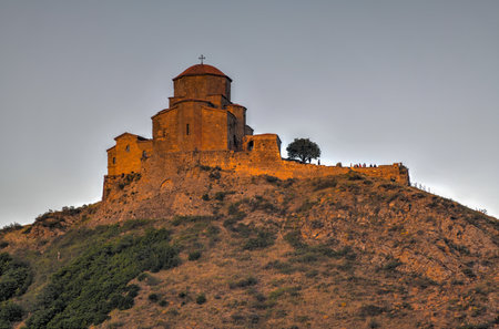 Cross Mounastery (Jvari) located on the hill near the town Mtskheta, Georgia.