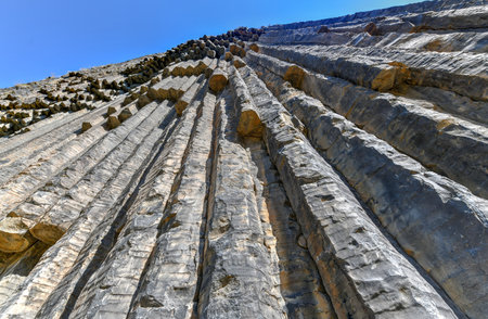 Unique geological wonder Symphony of the Stones near Garni, Armenia