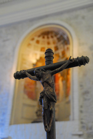 Colonia, Uruguay May 20, 2007: Tabernacle in the Basilica of the Blessed Sacrament.のeditorial素材