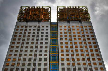 The building of the Presidium of the Russian Academy of Sciences in Moscow, Russia.のeditorial素材