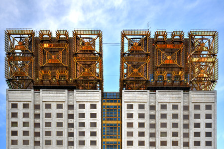 The building of the Presidium of the Russian Academy of Sciences in Moscow, Russia.