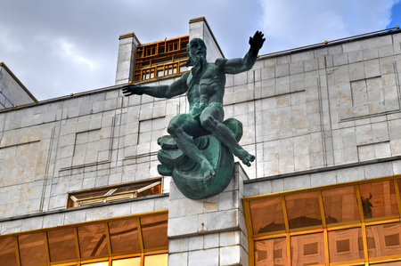 The building of the Presidium of the Russian Academy of Sciences in Moscow, Russia.のeditorial素材