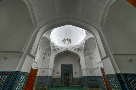 Shah-i-Zinda or Shohizinda (The Living King), a necropolis in Samarkand, Uzbekistan.のeditorial素材