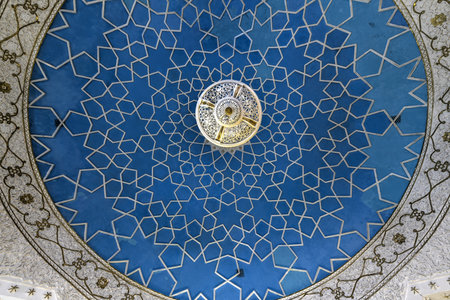 Samarkand, Uzbekistan - July 10, 2019: Gumbaz Synagogue, a working 19th-century synagogue, built in...